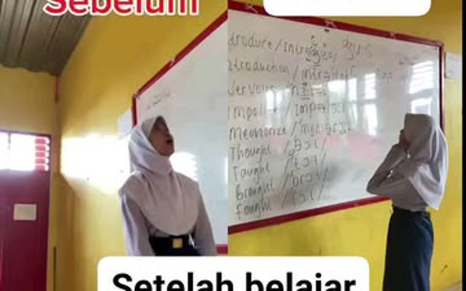 Sebelum dan Sesudah Belajar Pengucapan